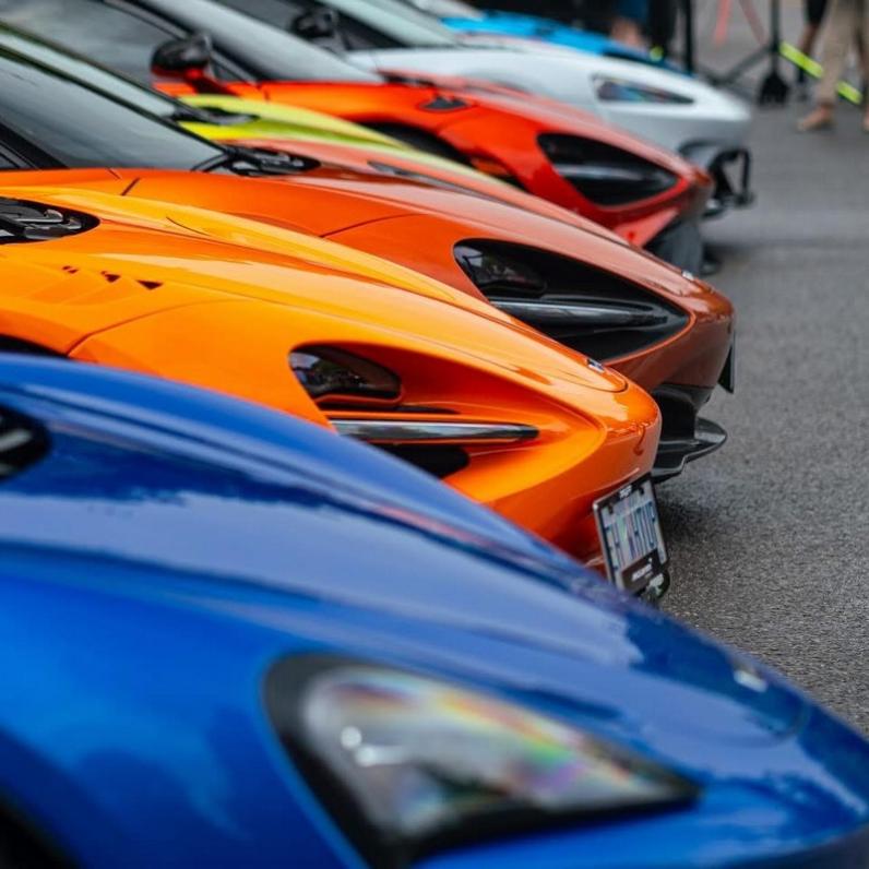 multicolour luxury cars