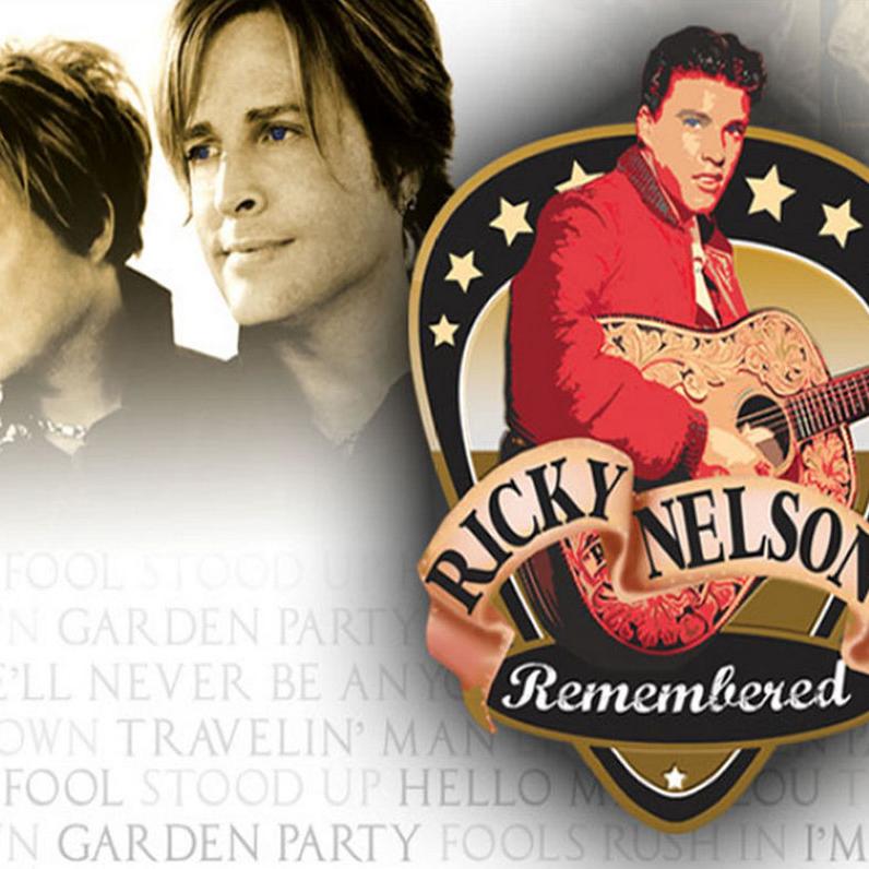 Collage with Ricky Nelson and a photo of his twin sons