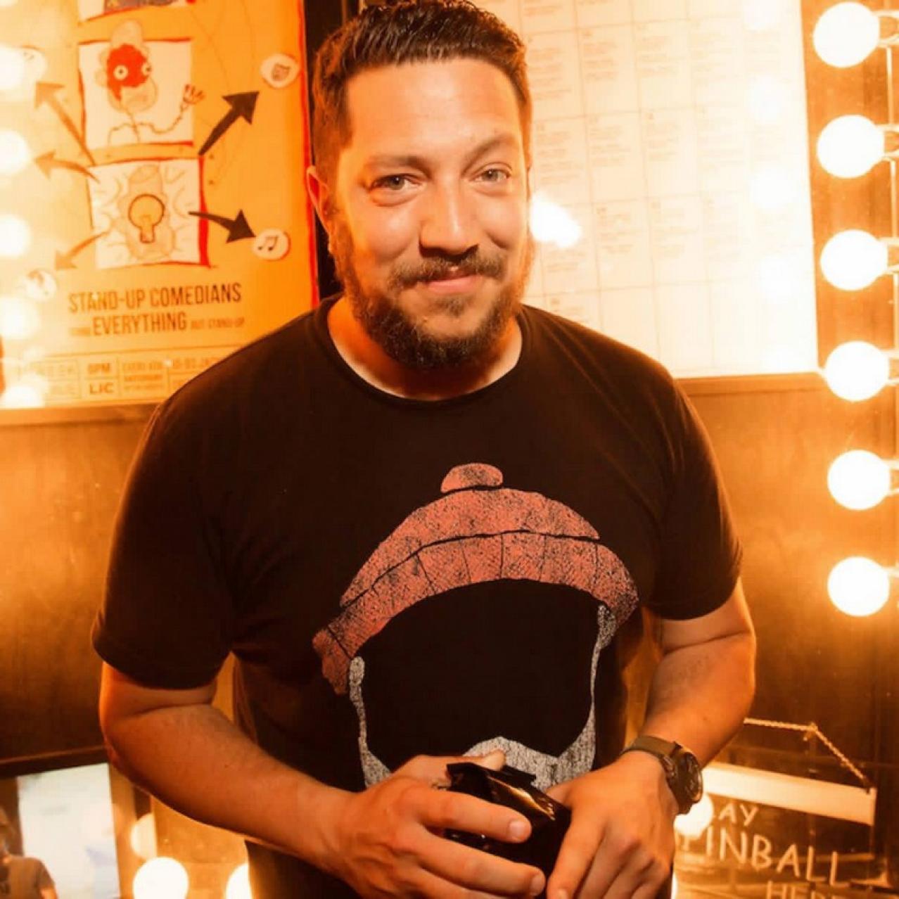 Sal in his dressing room
