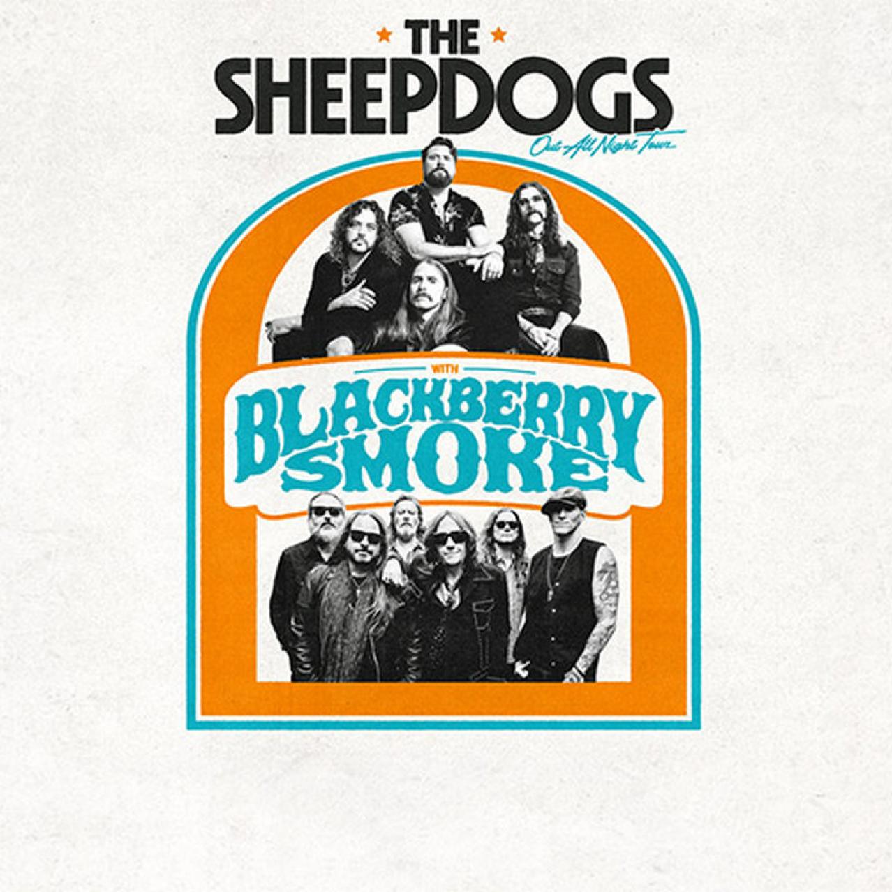 The Sheepdogs and Blackberry Smoke Promotional Poster