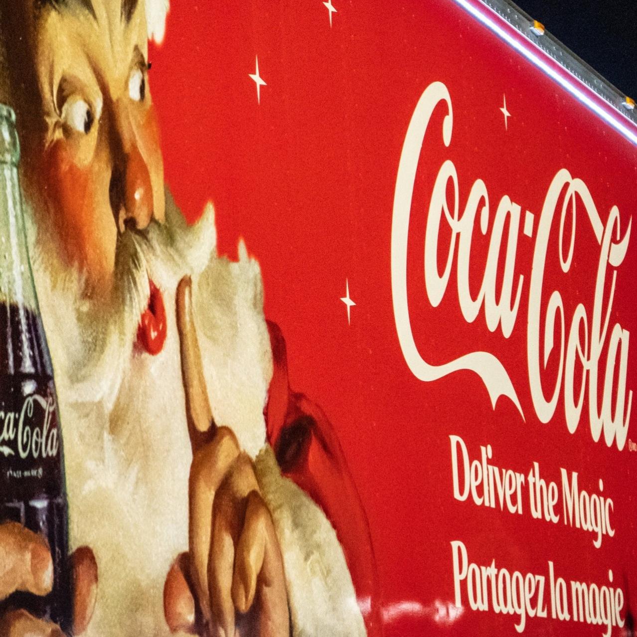 Santa with a Cola bottle