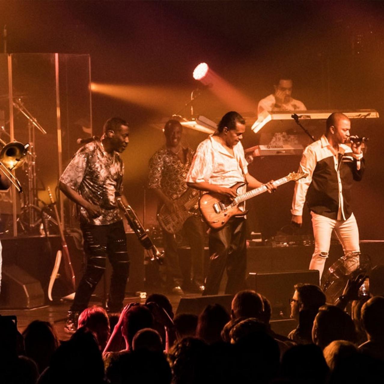 Kool and the Gang on stage