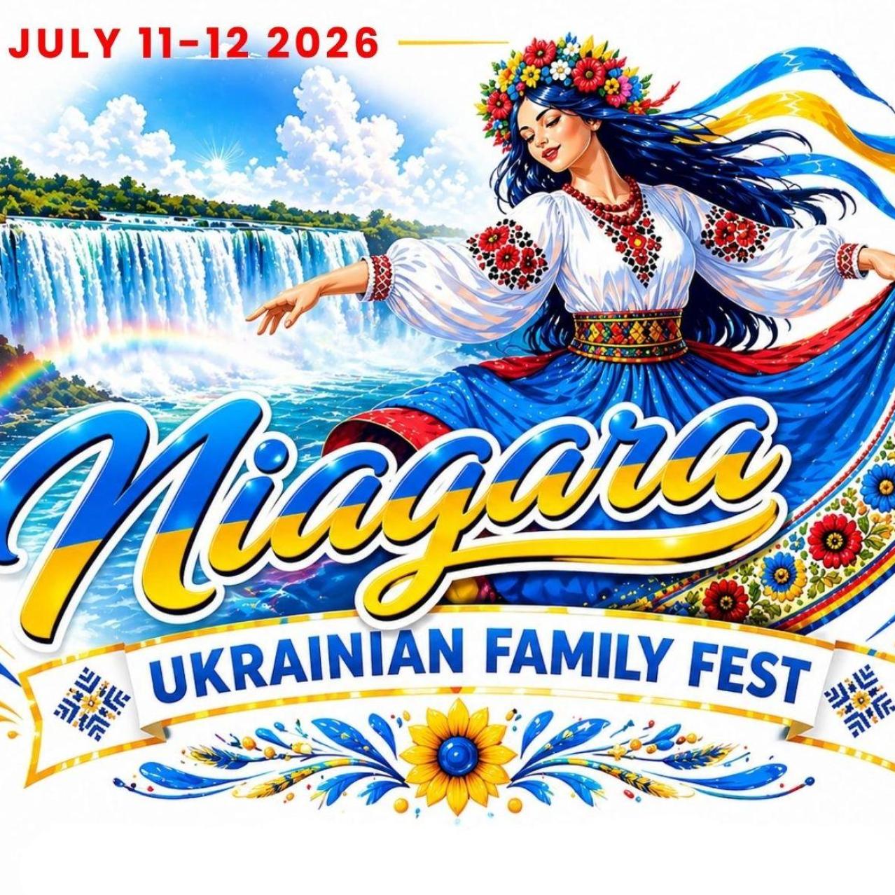 Animated promo poster for Niagara Ukrainian Family Festival