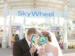 Wedding kiss at the Niagara Skywheel