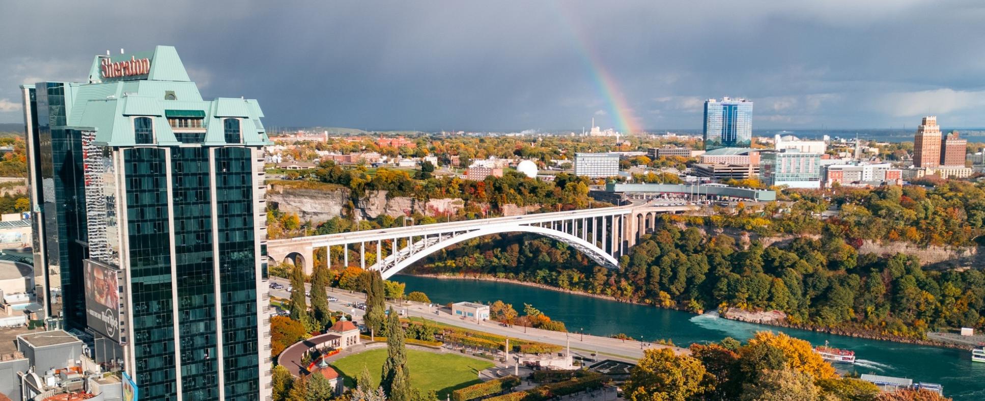 Shot of the Rainbow Bridge on a Fall day