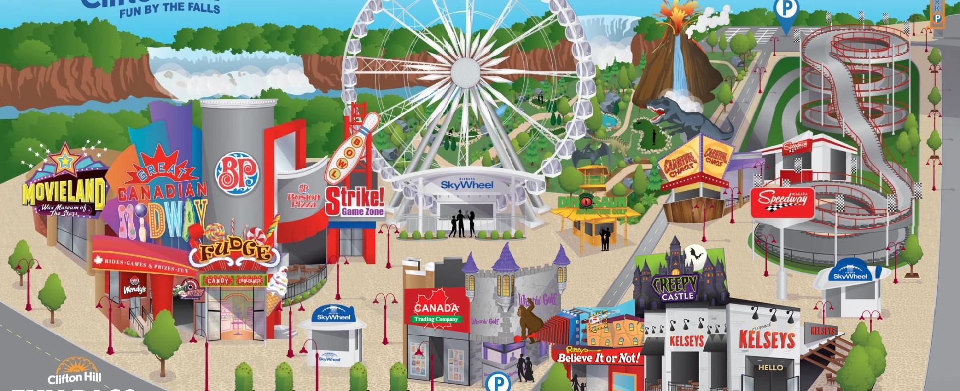 clifton hill niagara maps