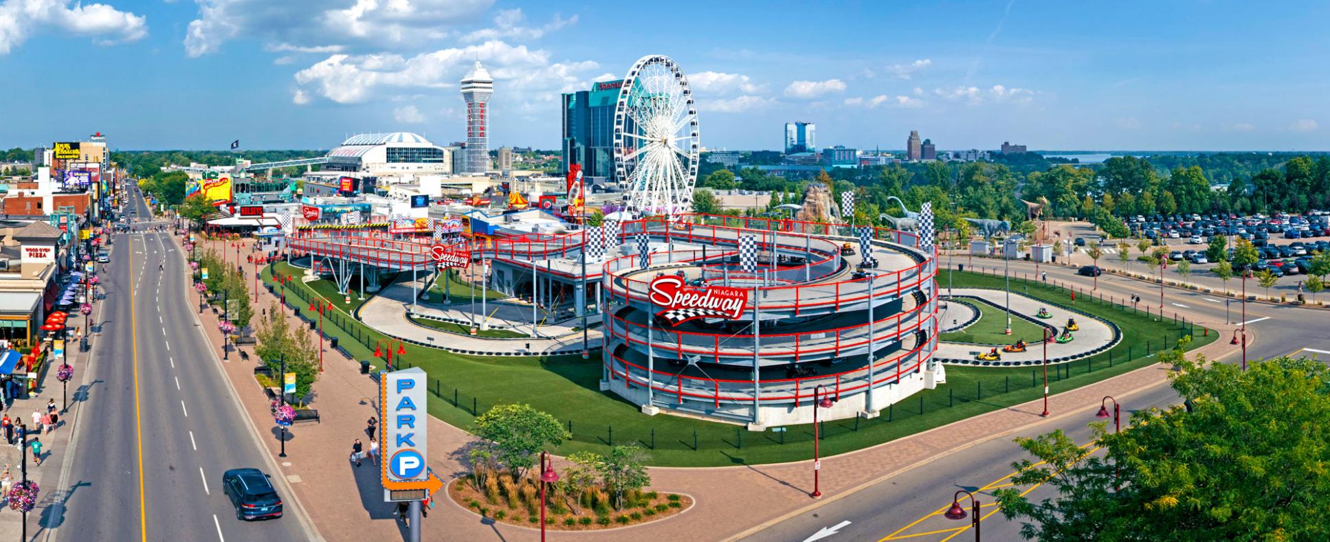 Niagara Speedway parking entrance off Victoria Ave.