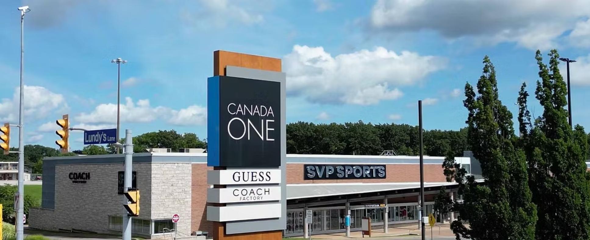 Canada One Outlet on Lundys Lane featuring SVP, COACH, and Guess