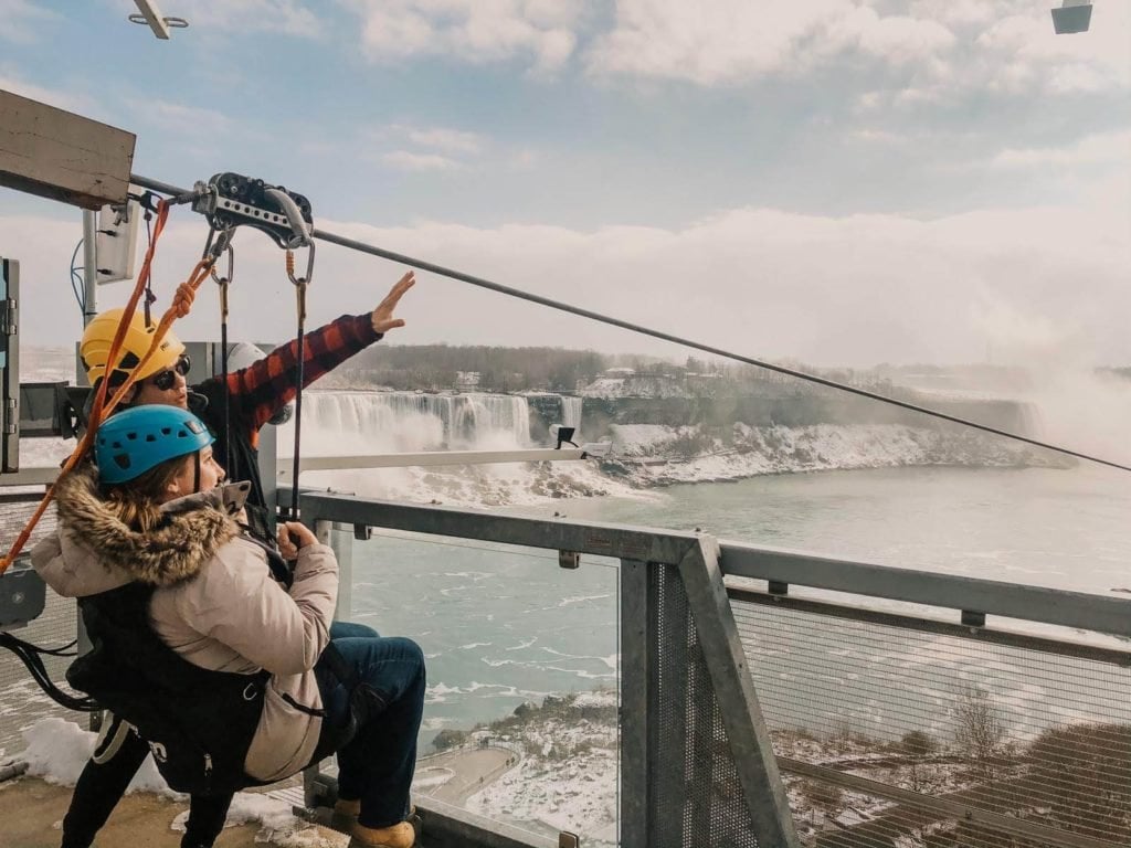 Niagara Zipline Winter